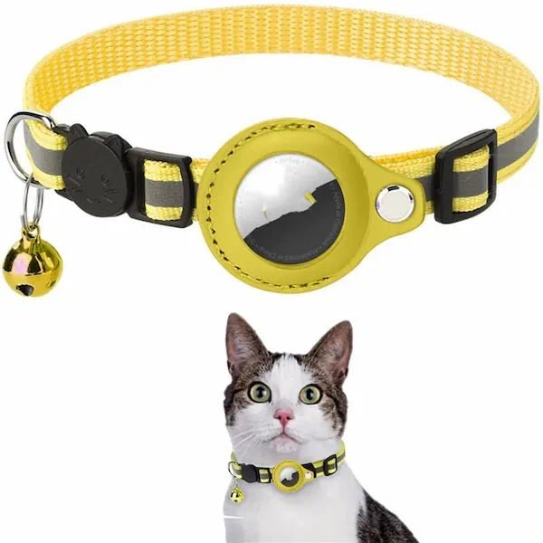 FellFinder™ - Reflektierendes Halsband mit AirTag-Halterung für Hund & Katze - Zampycare.com