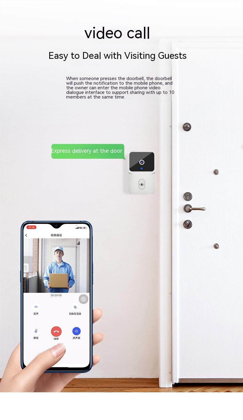 Intelligent Visual Doorbell WiFi Video Intercom Remote Home - Zampycare.com