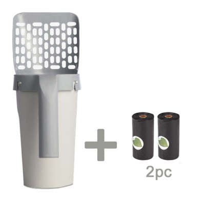 Large Capacity Toilet Bucket Portable Removable And Washable Integrated Cat Litter Scoop - Zampycare.com